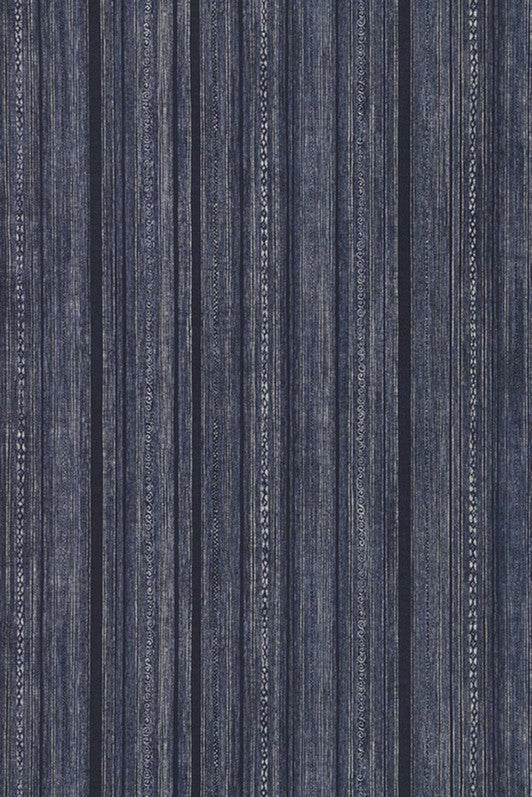 Batik Stripe Wallpaper by Kerry Joyce in Indigo