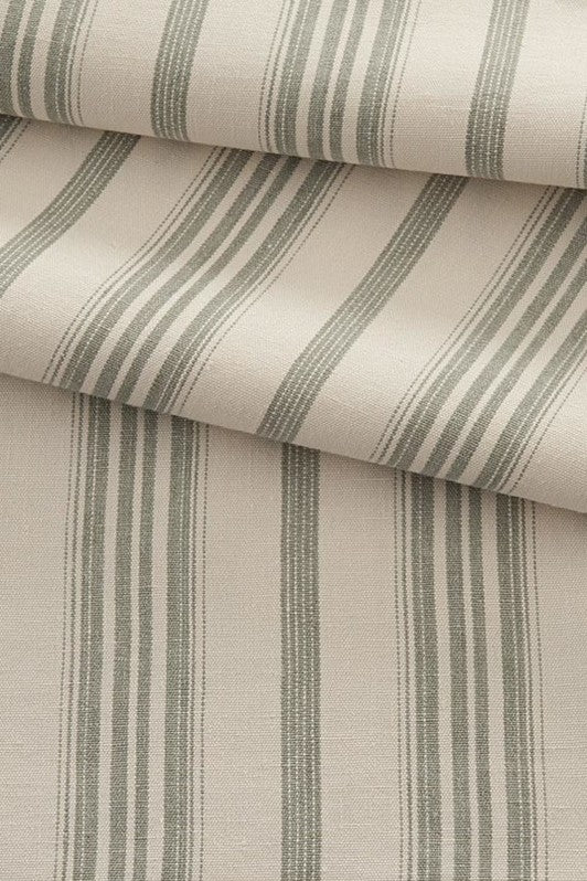 Addison Stripe Fabric by Kerry Joyce in Celadon Cream