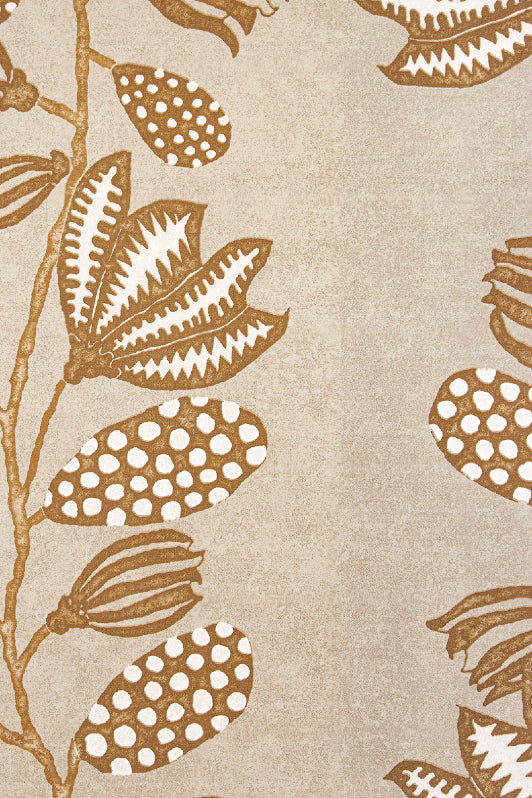 Forever Vines Wallpaper by Kerry Joyce in Taupe Sunset