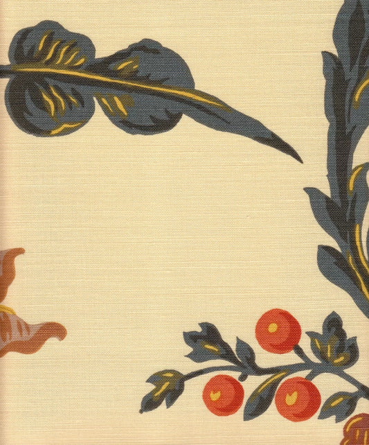 Le Notre Toile Gris Marron fabric by Charles Burger