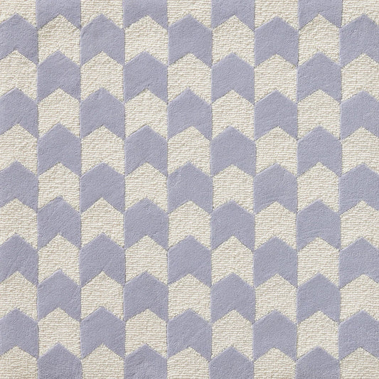 Les Fleches Small Rug by Le Manach in Bleu/Crème (LT116004)