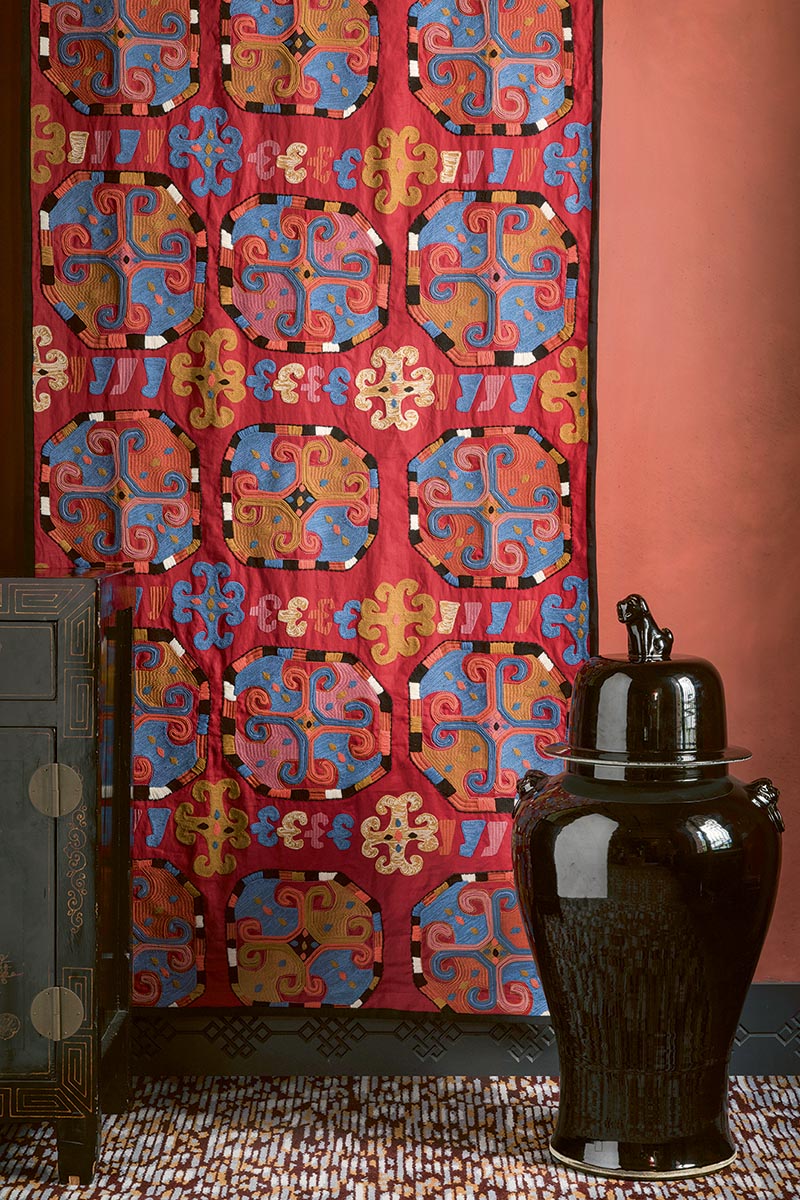 Lhassa Fabric by Pierre Frey shown in a room setting (view 2)