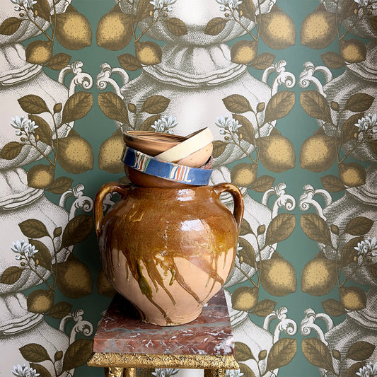 Limoncello Wallpaper by Studio Lisa Bengtsson in Green