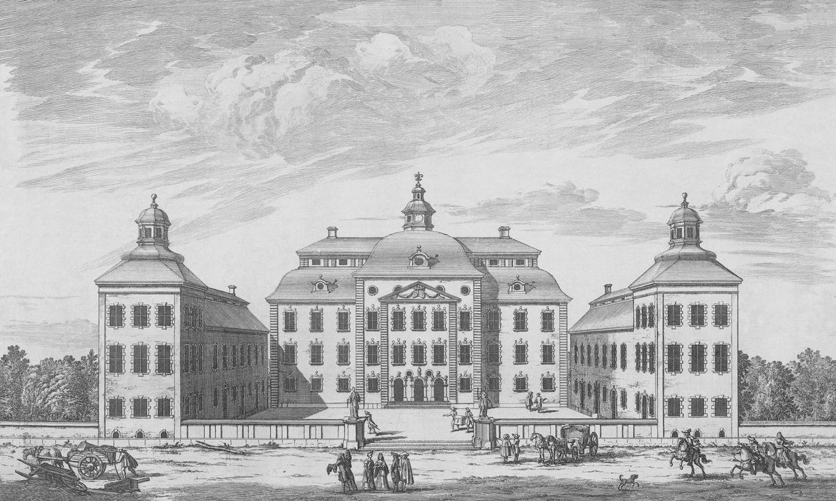 Lofstad Slott Graphite mural by Sandberg