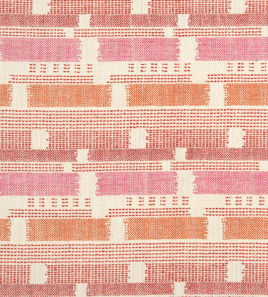 Loom Weave Fabric by Christopher Farr Cloth Hot Pink