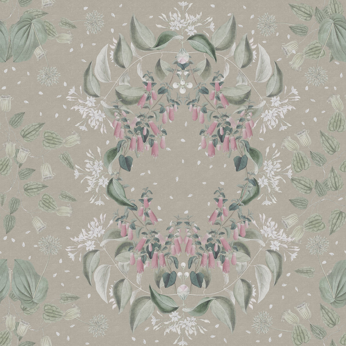 Lotus Clay mural by Rebel Walls
