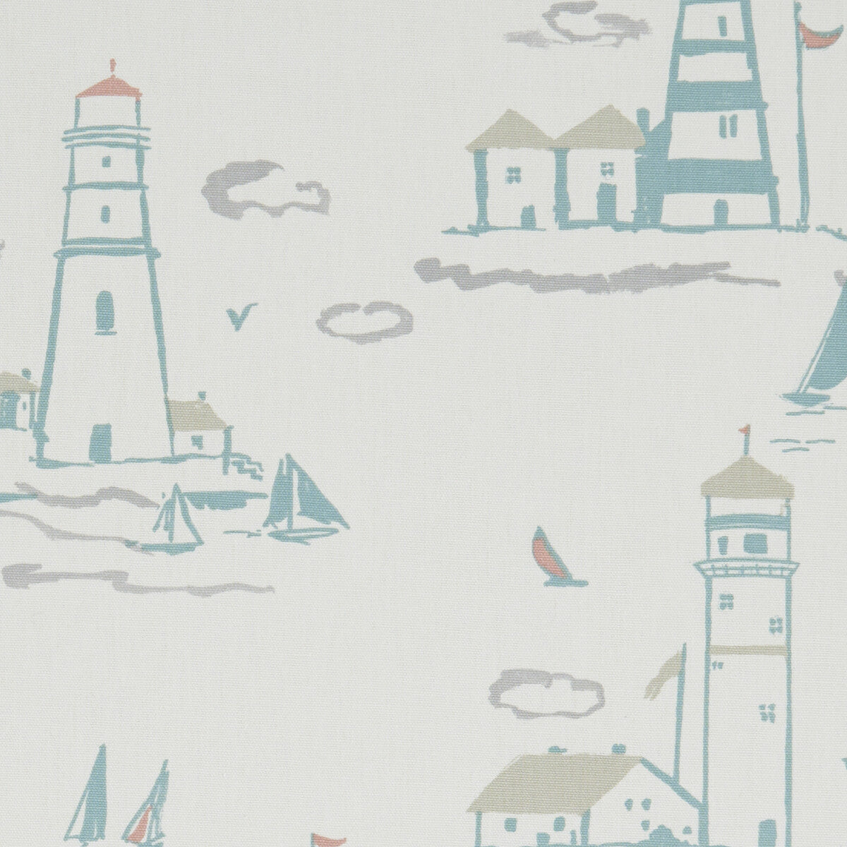 Lowestoft Pastel fabric by Clarke & Clarke