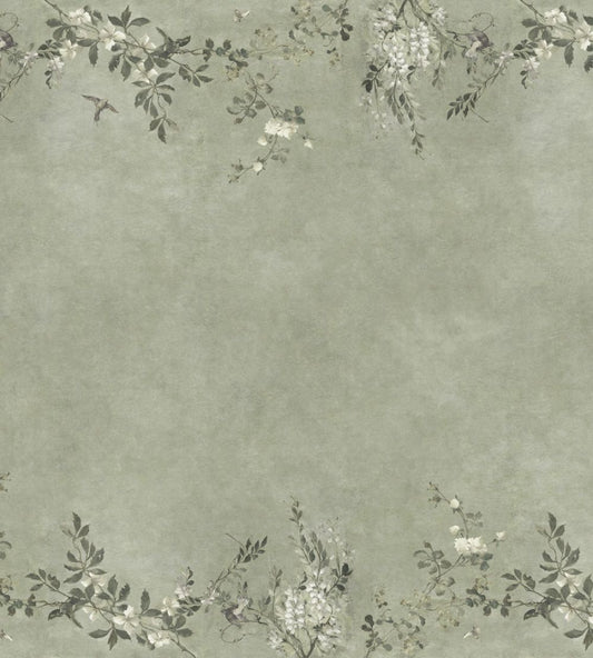 Luca Rectangle Mural by Sandberg Sage Green