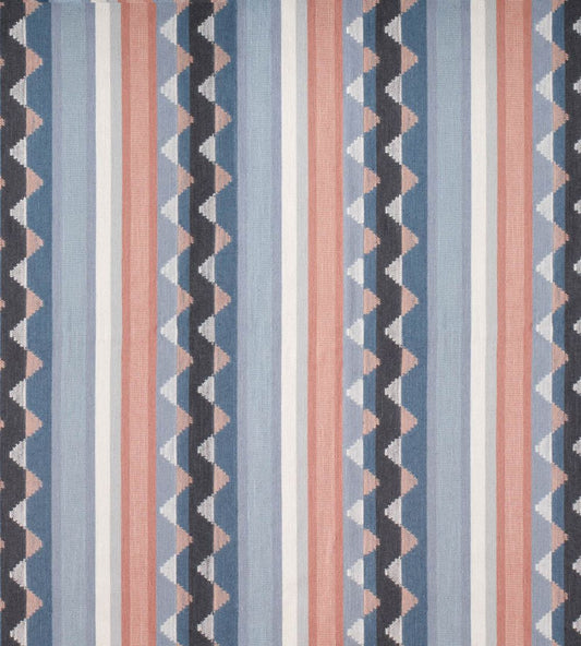 Lutley Stripe Fabric by Sanderson Porcelain/Blossom