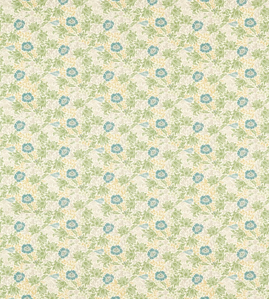 Mallow Fabric by Clarke & Clarke Apple/Linen