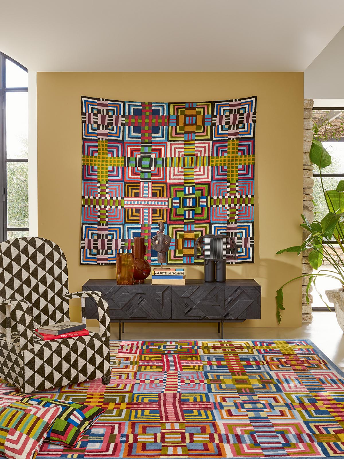 Maria Fabric by Pierre Frey shown in a room setting (view 2)