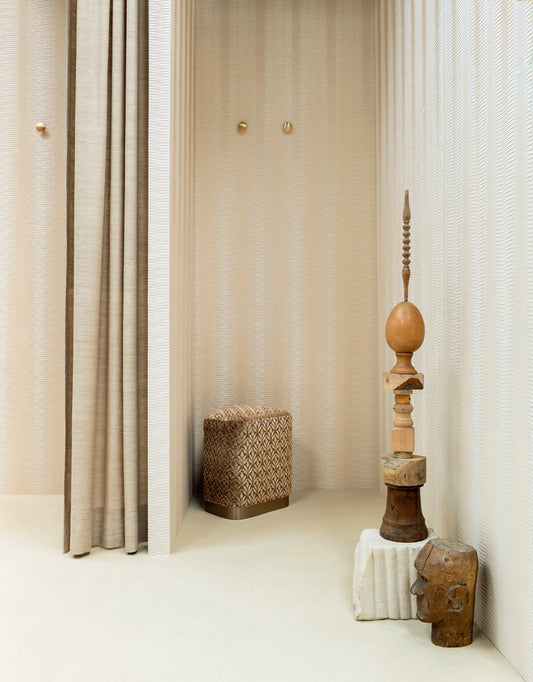 Marianne Wallpaper by Pierre Frey shown in a room setting (view 1)