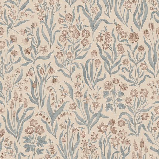 Märta Misty Blue wallpaper by Sandberg