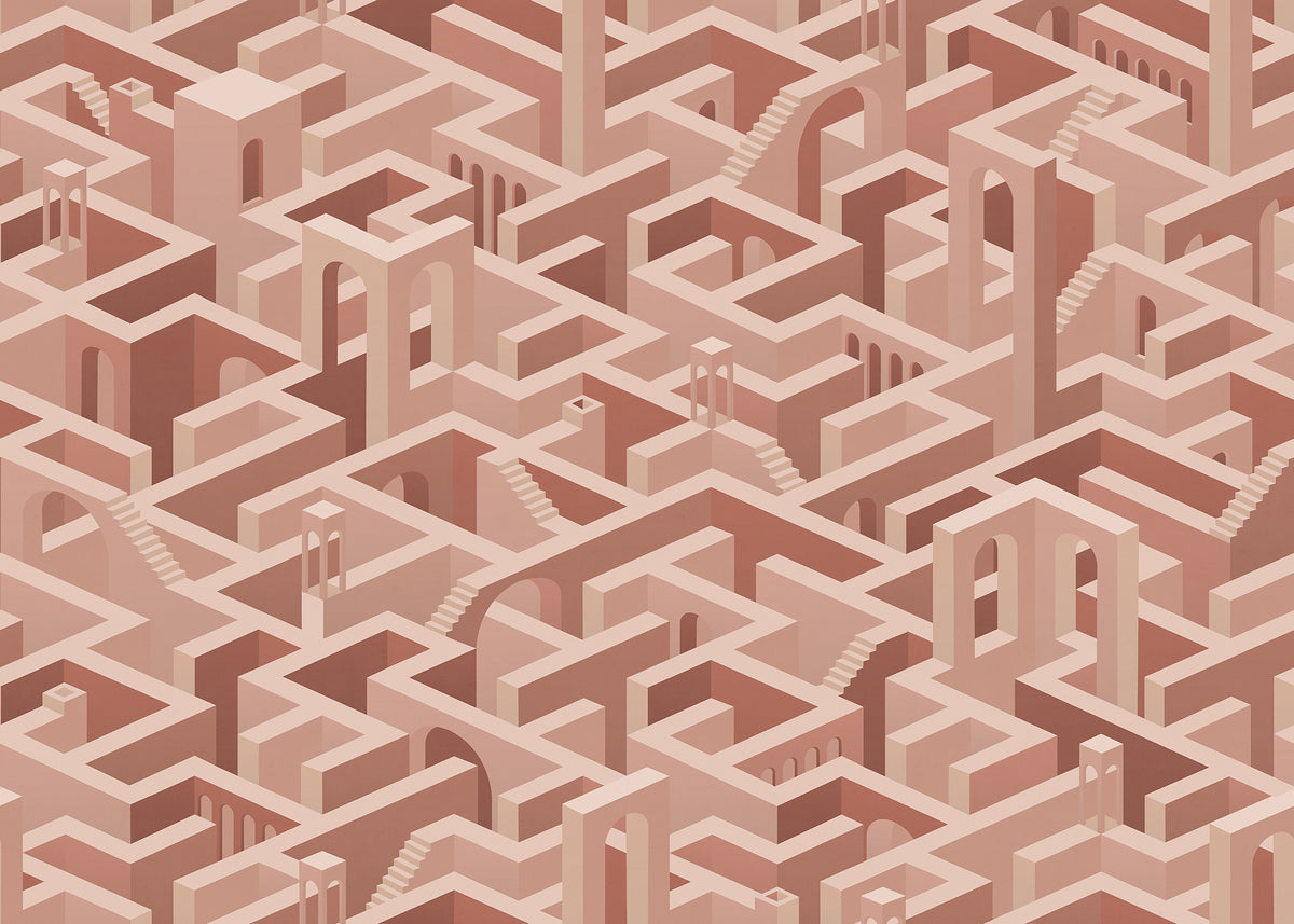 Metropolis Maze mural by Rebel Walls