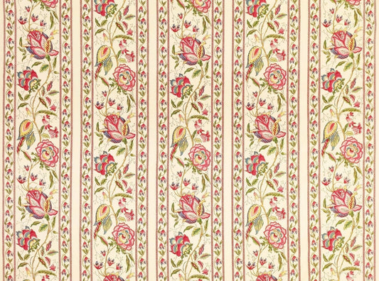 Mevlana Stripe Multi Vert fabric by Charles Burger