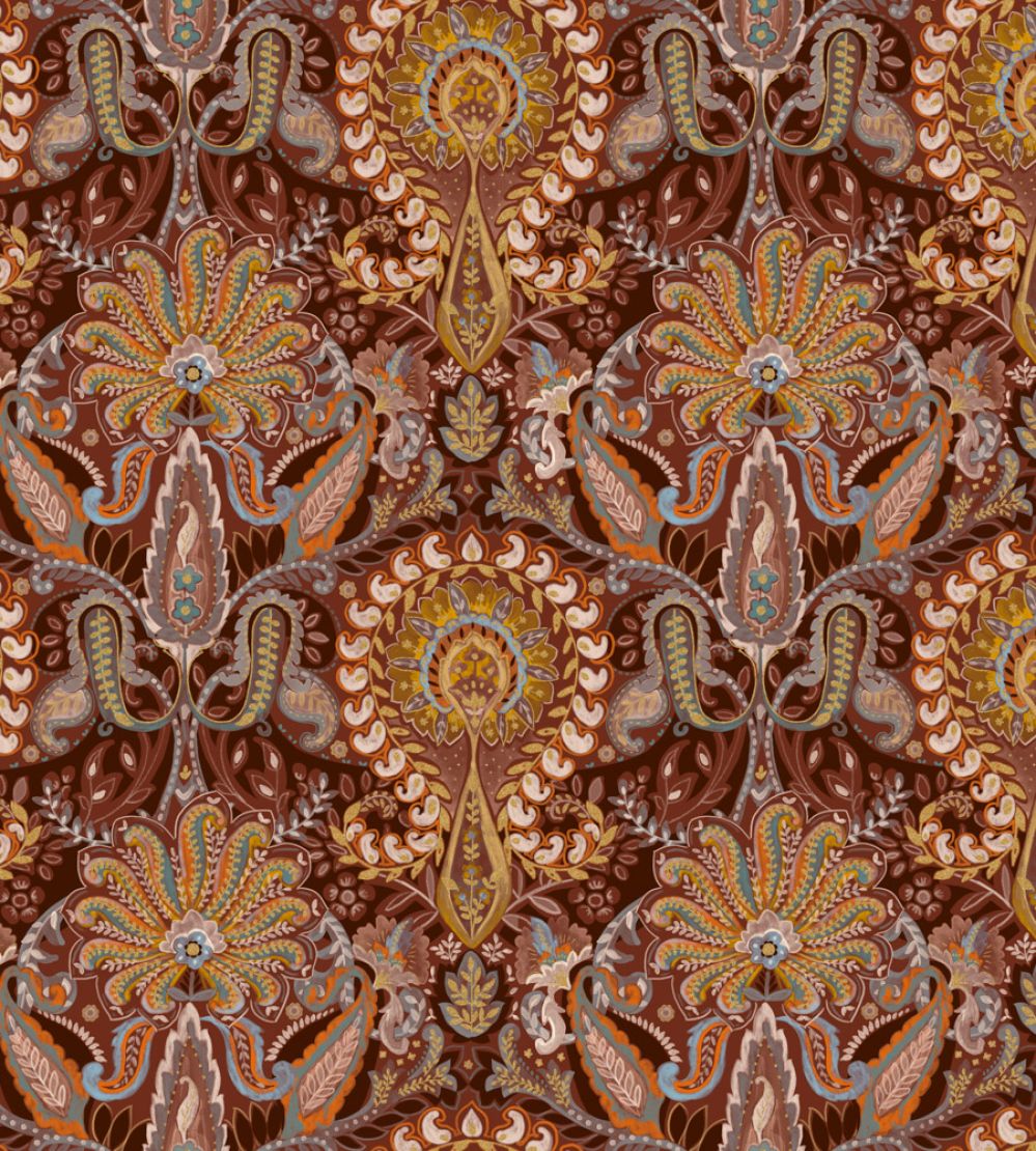 Midi Kashmir Fabric by Arley House Cinnamon