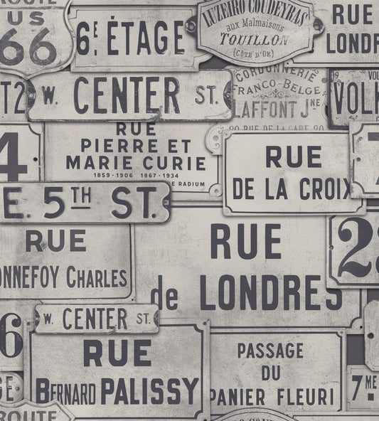 Street Signs Wallpaper by MINDTHEGAP Blue
