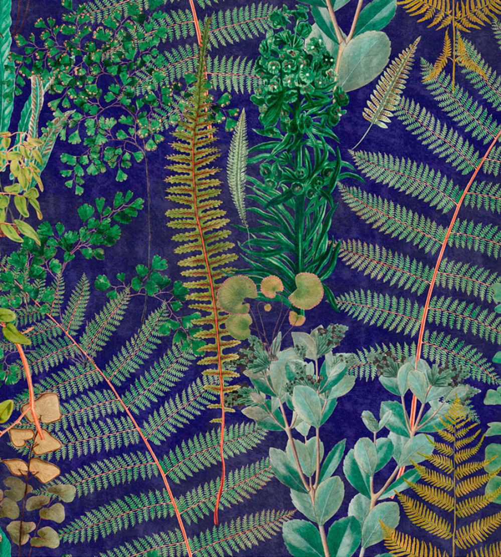 Green Sanctuary Wallpaper by MINDTHEGAP Anthracite
