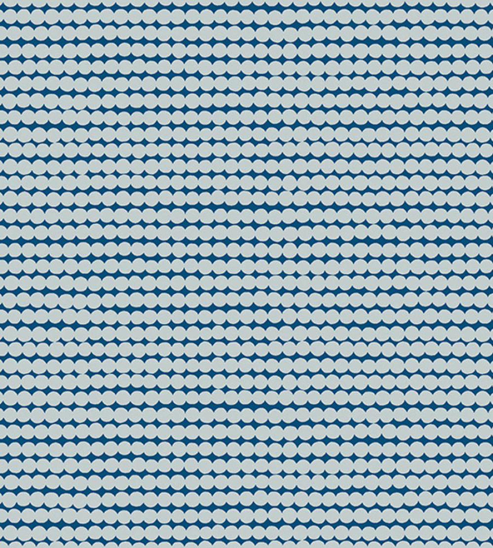 Mini Rasymatto Metallic Wallpaper by Marimekko Navy