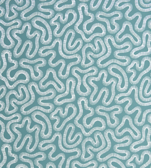 Coral Wallpaper by MissPrint Teal