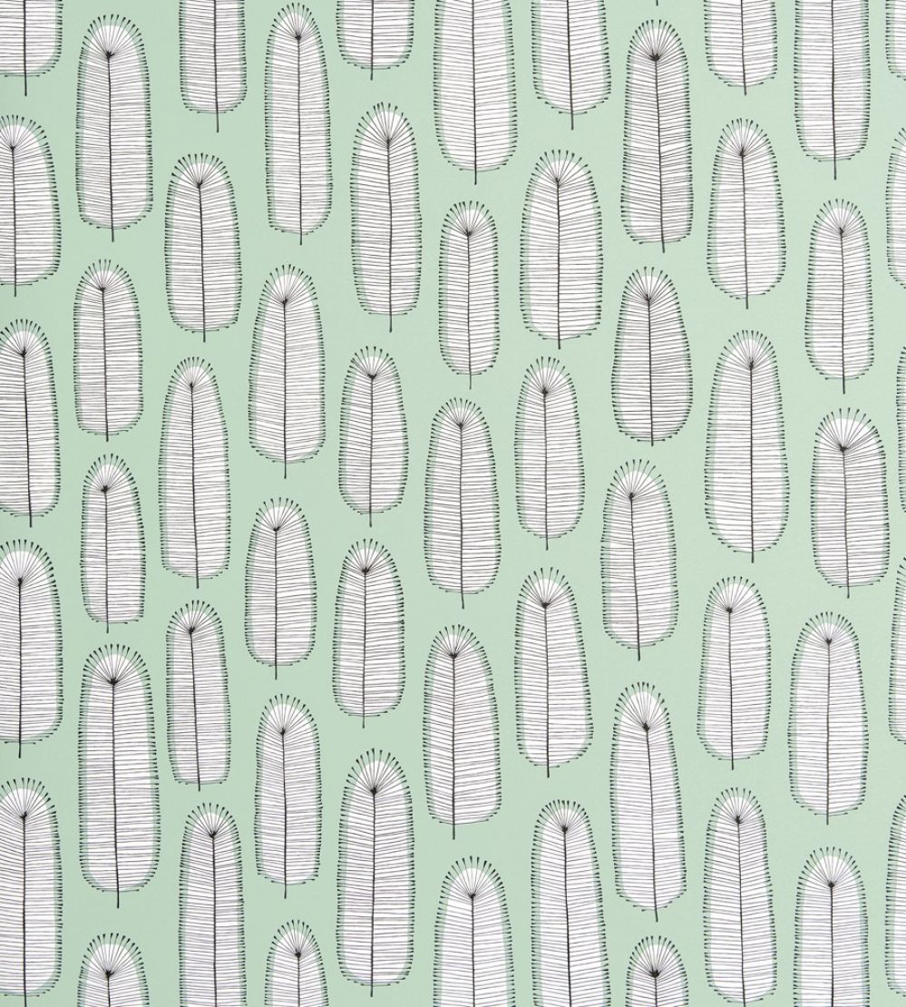 Bloom Blossom Wallpaper by MissPrint Sea Green