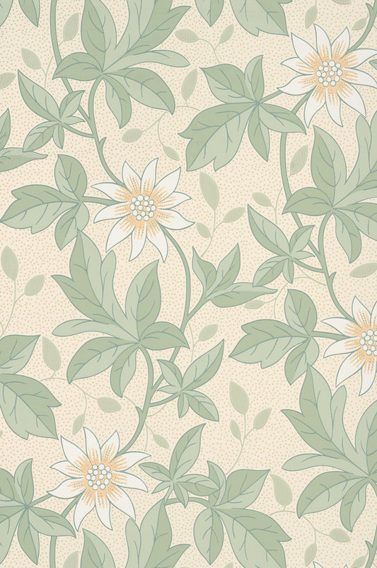 Monroe wallpaper by Little Greene in Gold Flower