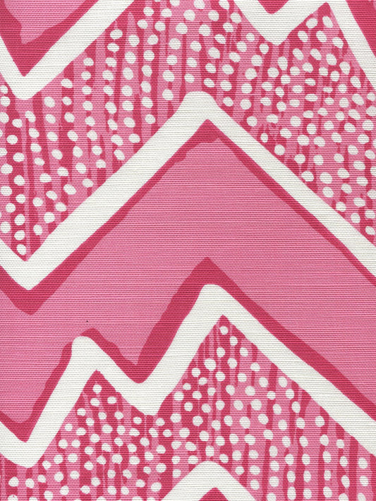 Montecito Pinks on White fabric by Alan Campbell