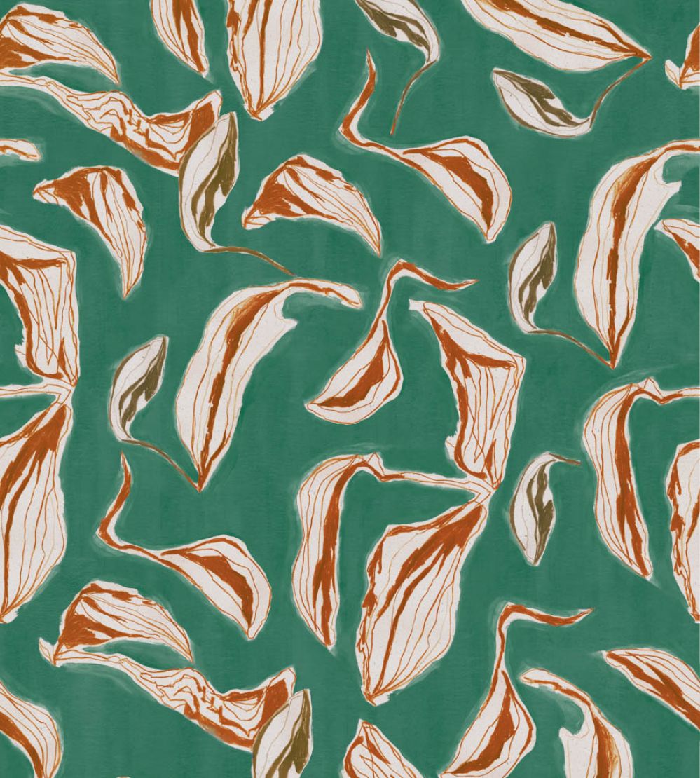 Moroccan Branches Wallpaper by Coordonne Turquoise