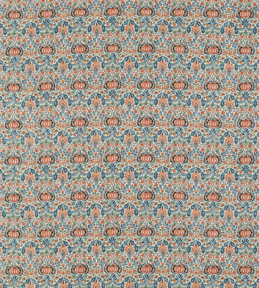Little Chintz Fabric by Morris & Co Teal/Saffron