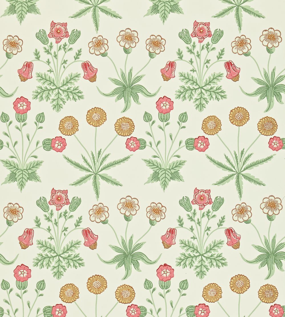 Daisy Wallpaper by Morris & Co Willow/Pink