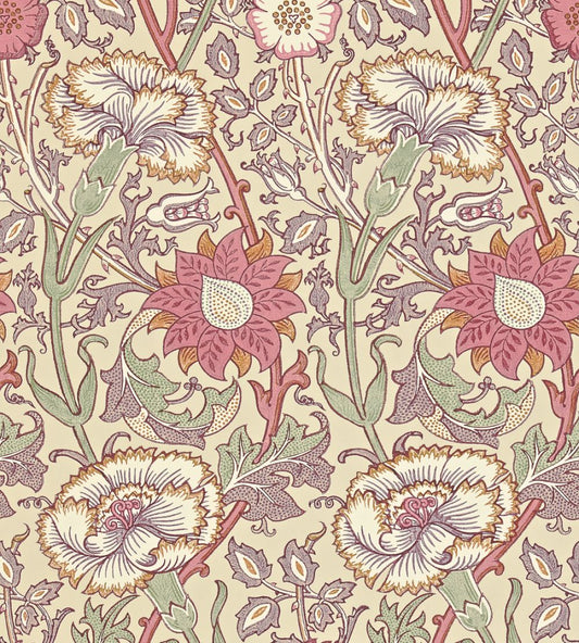 Pink & Rose Wallpaper by Morris & Co Manilla/Wine