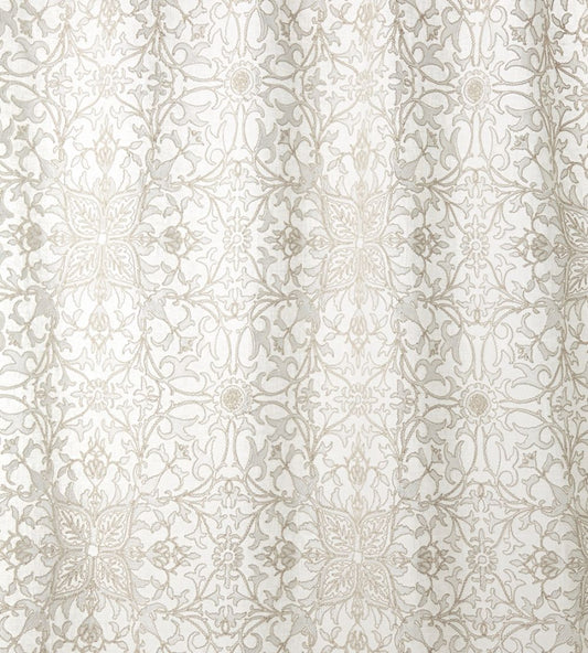 Pure Net Ceiling Embroidery Fabric by Morris & Co Paper White