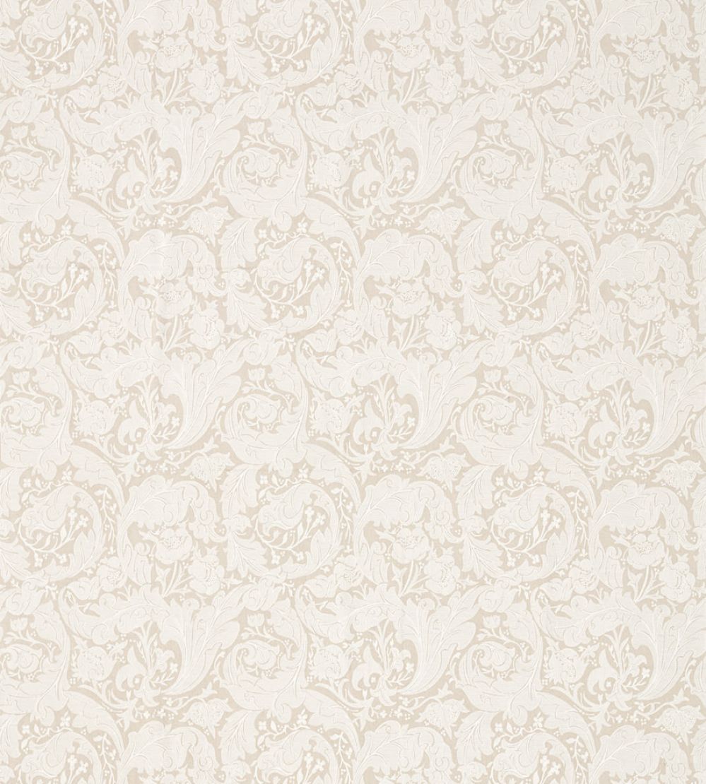 Pure Bachelors Button Embroidery Fabric by Morris & Co Flax