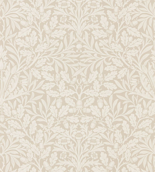 Pure Acorn Wallpaper by Morris & Co Linen/Ecru