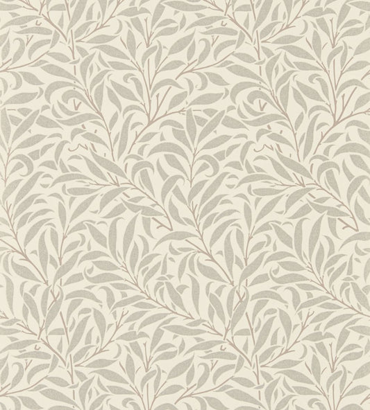 Pure Willow Bough Wallpaper by Morris & Co Ecru/Silver