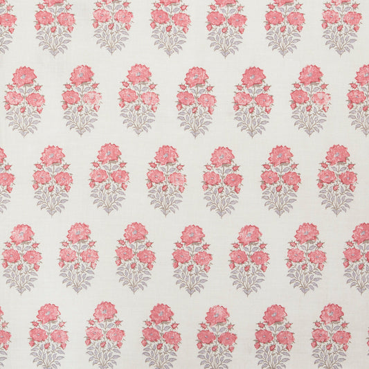 Mughal Flower Rose fabric by Lisa Fine Textiles