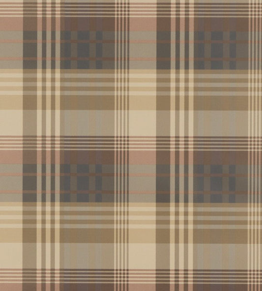Mulberry Ancient Tartan Wallpaper by Mulberry Home Red/Charcoal