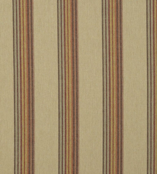 Twelve Bar Stripe Fabric by Mulberry Home Sand/Rose