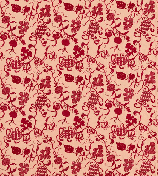 Mydsommer Pickings Fabric by Sanderson Conch/Madder