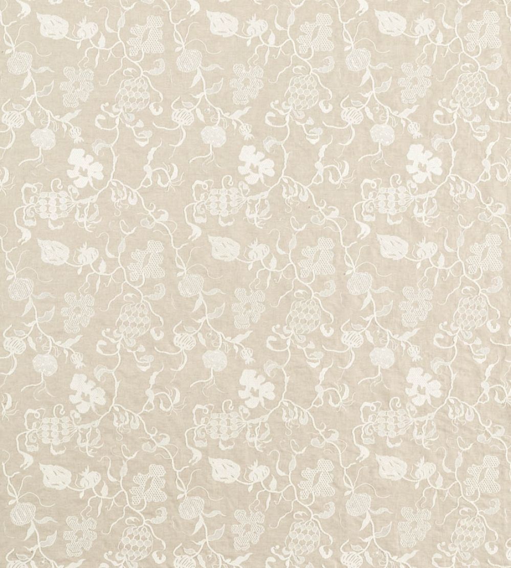 Mydsommer Pickings Fabric by Sanderson Linen/Chalk
