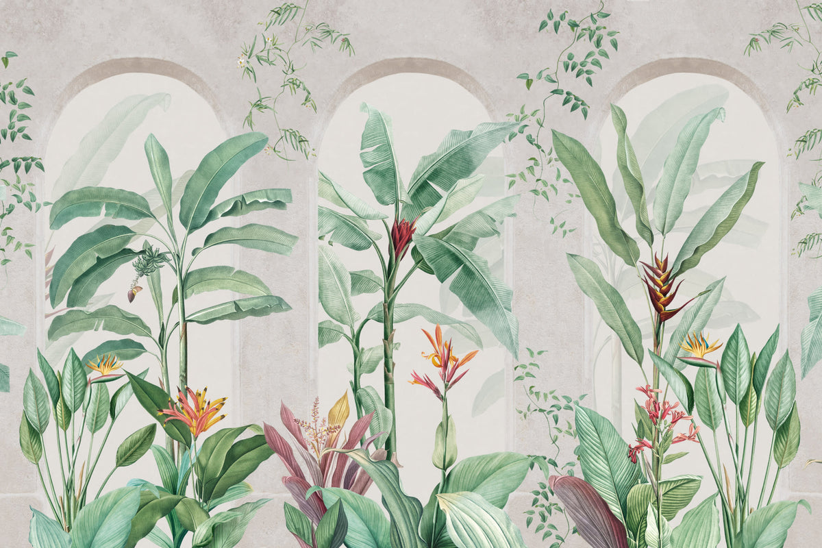 Naturalia Green mural by Hovia