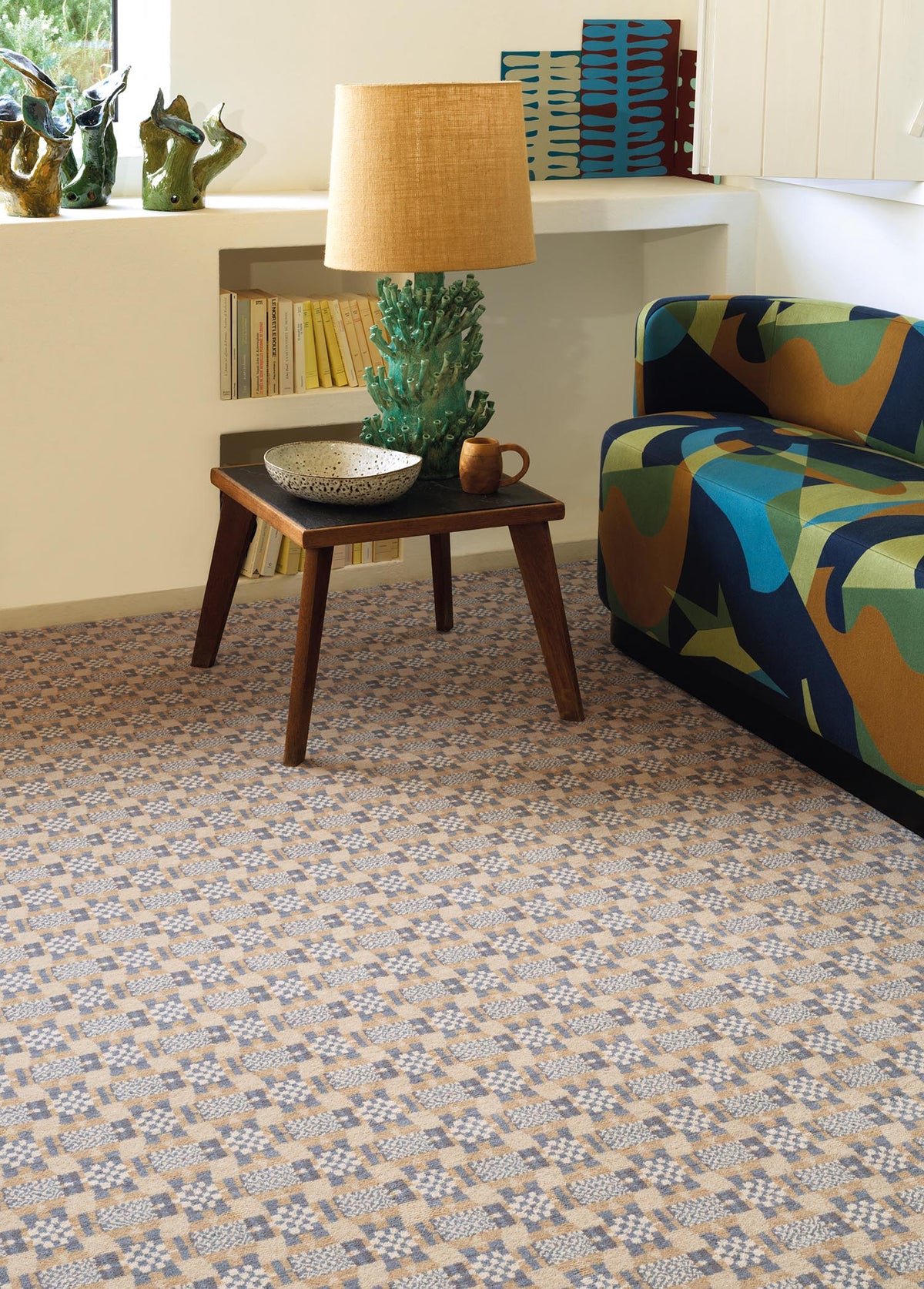 Nihiru Rug by Pierre Frey shown in a room setting (view 2)