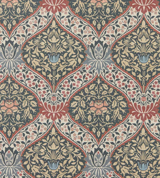 Norbury Wallpaper by Morris & Co Brick/Teal