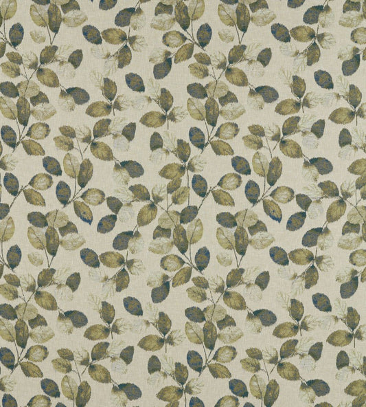 Northia Fabric by Clarke & Clarke Olive/Peacock