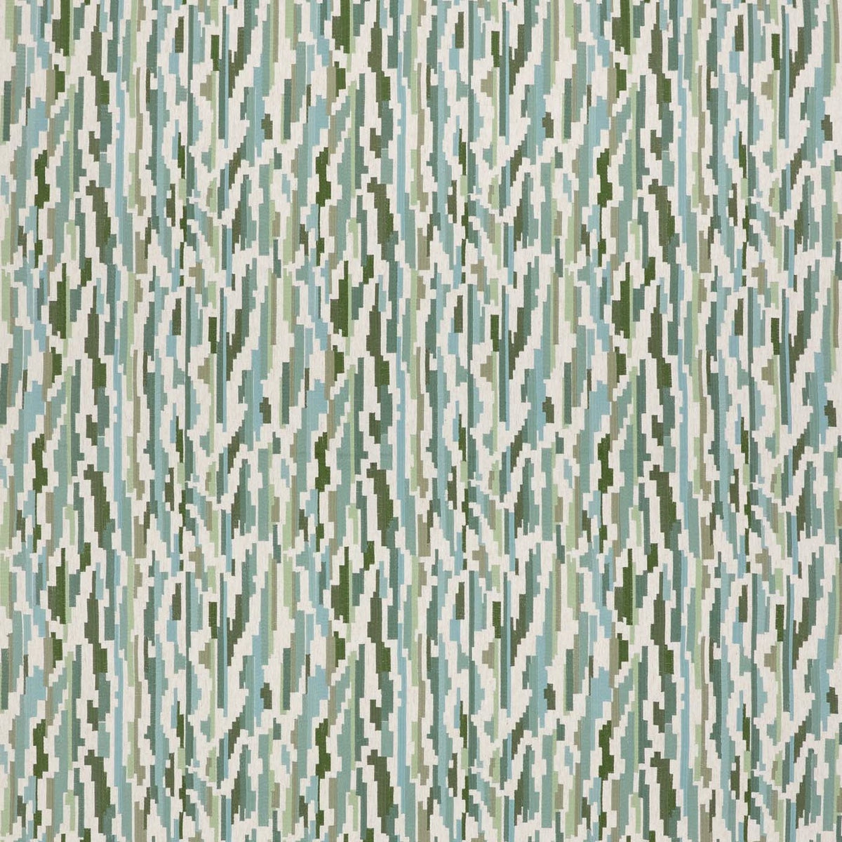 Nuru Embroidery Aloe/Powder/Forest fabric by Harlequin