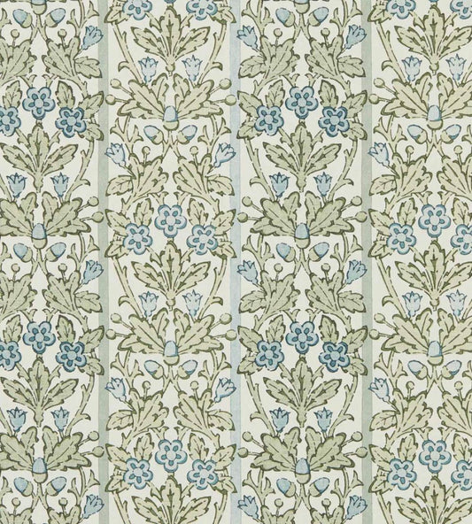 Oak & Blossom Wallpaper by Morris & Co Thyme/Woad