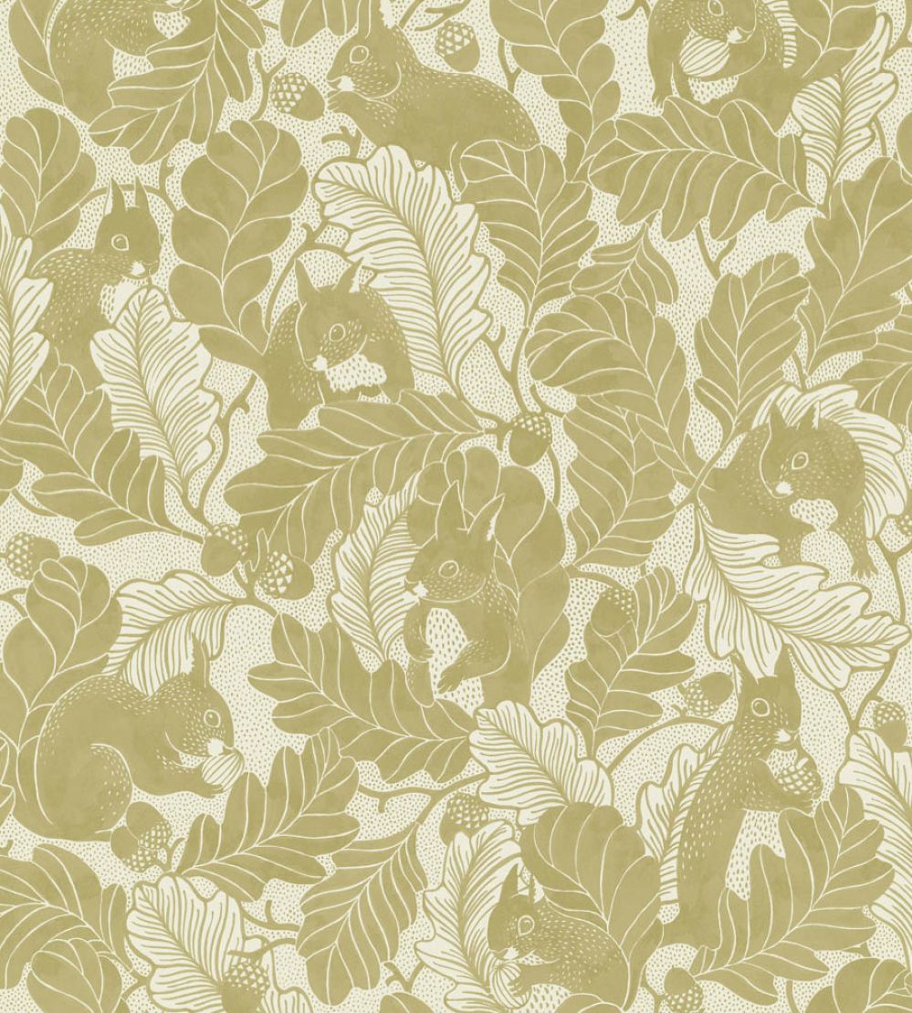 Oak Tree Tails Wallpaper by Langelid Von Bromssen Golden Sand