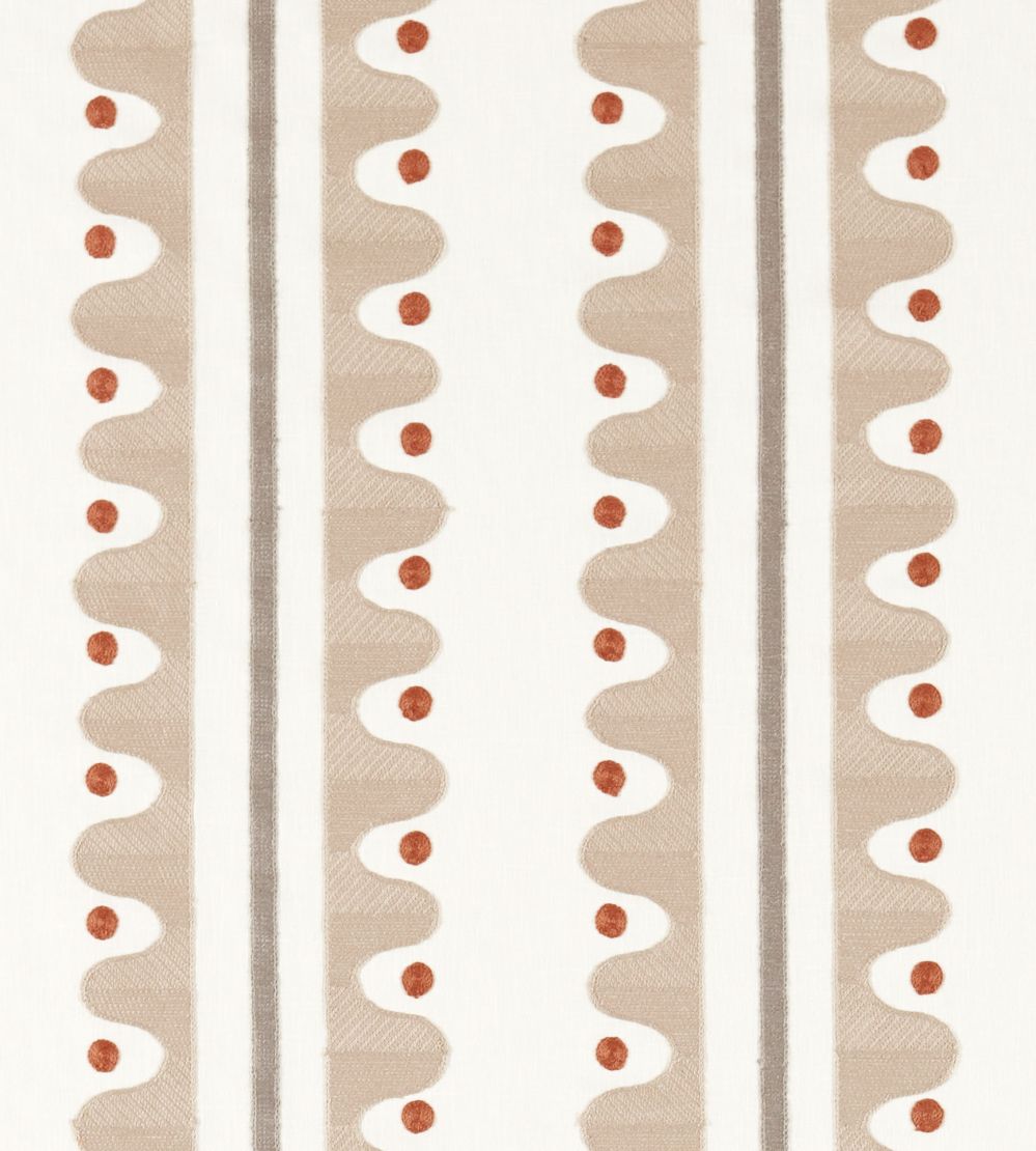 Oakham Embroidery Fabric by Scion Mushroom