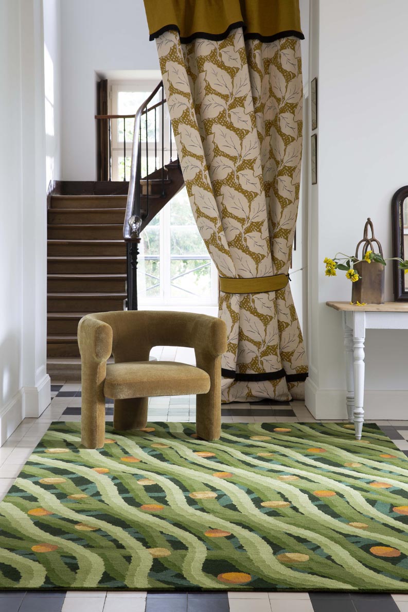 Orangeraie Rug by Pierre Frey shown in a room setting (view 2)