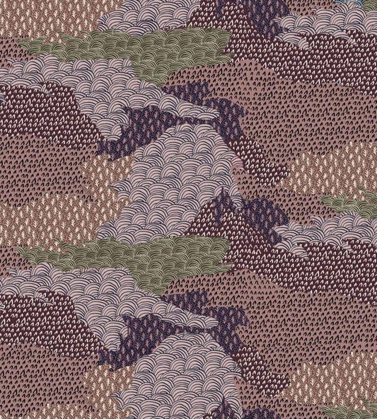Ordnance Survey Fabric by Parker & Jules Autumn Berry